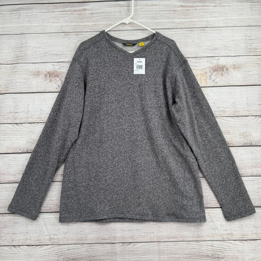 Cabela's Urban Fall Sweatshirt Mens XL Granite Heather Gray Tech‎ NEW